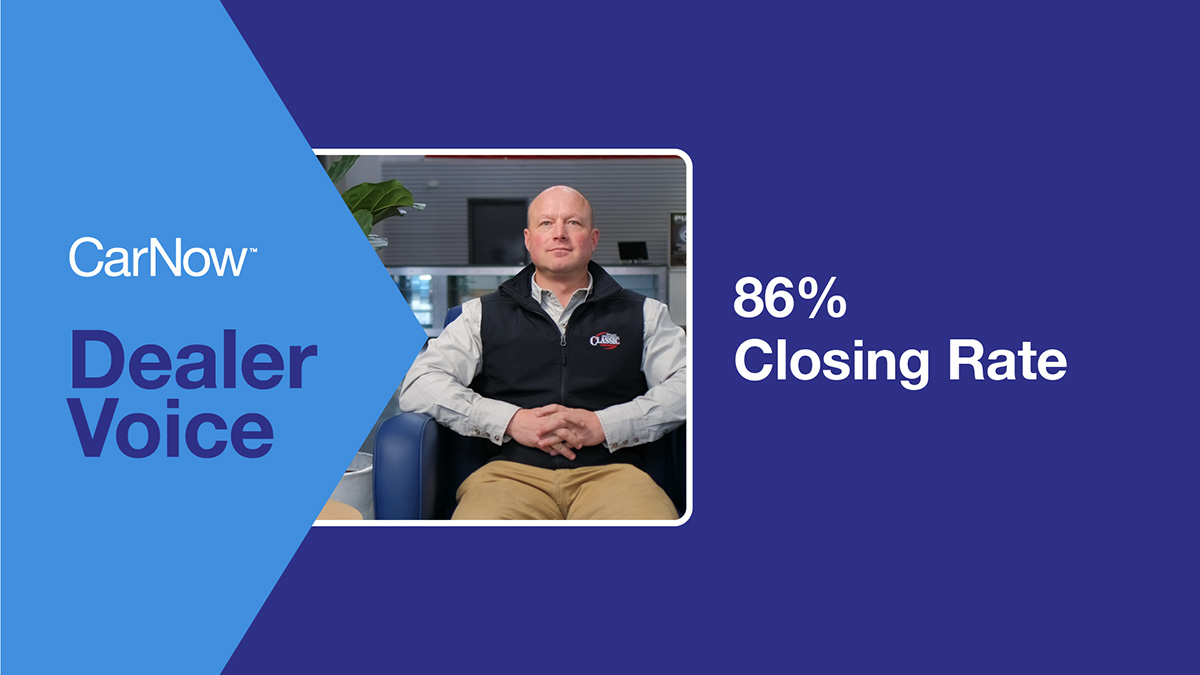 Eric Hall of Classic Chevrolet Reaches 86% Closing Rate using CarNow 